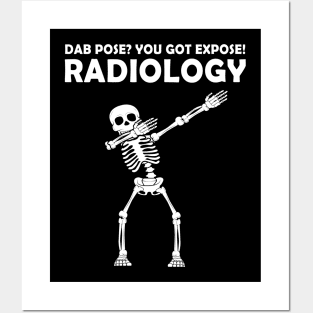 Radiology CT tech Dabbing Skeleton- Rad Technologist DAB Posters and Art